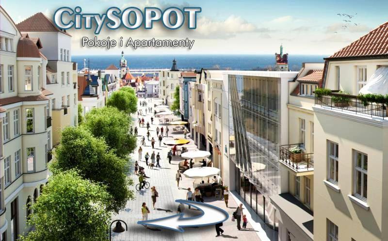 City Sopot Pokoje I Apartamenty Na Deptaku ภายนอก รูปภาพ